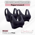 Sutiã Alta Sustentação com Efeito Silicone - Pague 1  Leve 3 - Confort Up