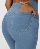 Calça Jeans Urban Flex Cintura Alta Cruzada - Santie®
