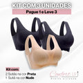 Sutiã Alta Sustentação com Efeito Silicone - Pague 1  Leve 3 - Confort Up