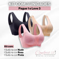 Sutiã Alta Sustentação com Efeito Silicone - Pague 1  Leve 3 - Confort Up