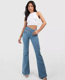 Calça Jeans Urban Flex Cintura Alta Cruzada - Santie®