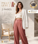 Calça Pantalona Waffle® Requintte [Compre 1 Leve 2] Brinde Exclusivo!