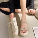 Sandália Feminina Plataforma com Strass – Modelo Rimocy