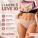 Calcinha Sem Costura ComfortPlus™ Seda Gelada | Pague 5 Leve 10 + Brinde