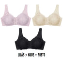 Seu Conforto Garantido: Kit De 3 Sutiãs Lift Comfort.