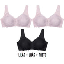 Seu Conforto Garantido: Kit De 3 Sutiãs Lift Comfort.