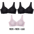 Seu Conforto Garantido: Kit De 3 Sutiãs Lift Comfort.