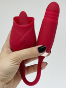 Vibrador de língua para ponto G e clitóris Dose Dupla