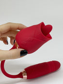 Vibrador de língua para ponto G e clitóris Dose Dupla