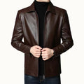 Jaqueta Masculina de Couro Elegante - Michigan Plus